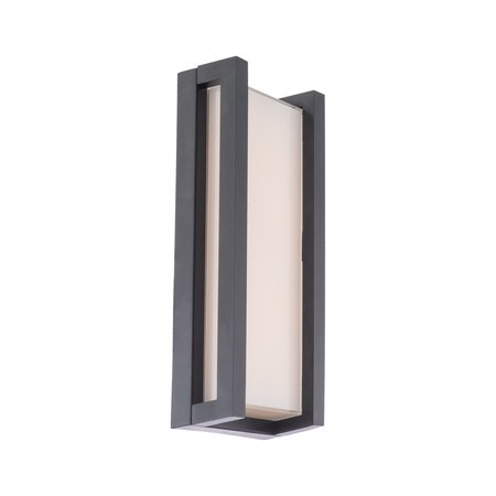 DWELED Axel LED 14in Indoor and Outdoor Wall Light 3000K in Black WS-W440